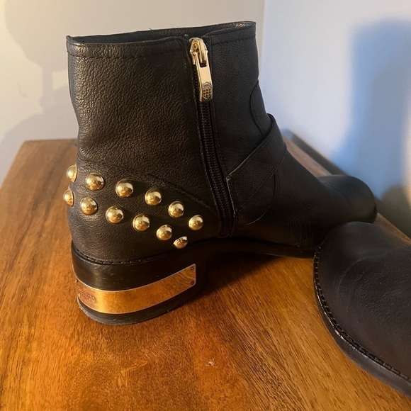 Vince Camuto studded leather black booties - Picture 7 of 12